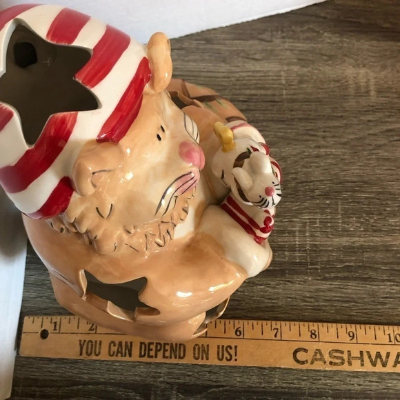 Holiday Cat  Tealight Holder - Picture 12 of 12